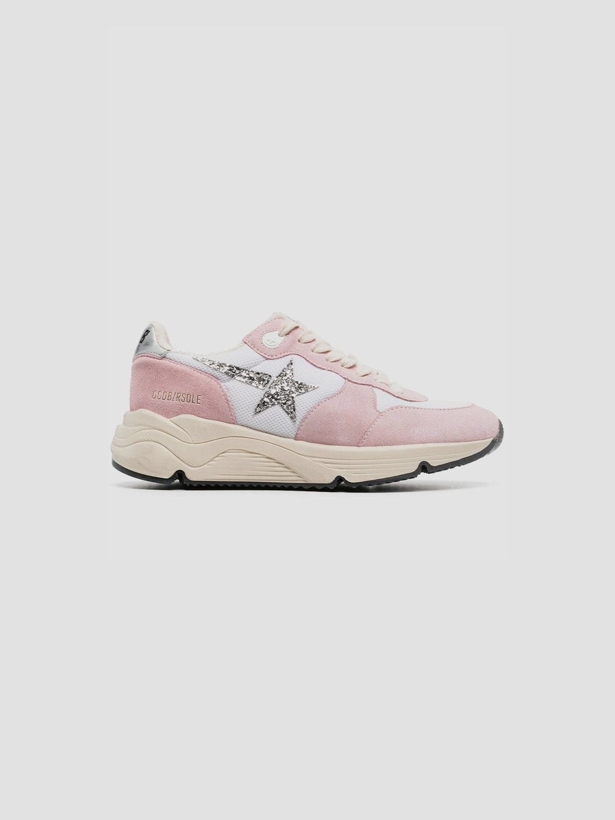 Pink Running-Sole suede sneakers