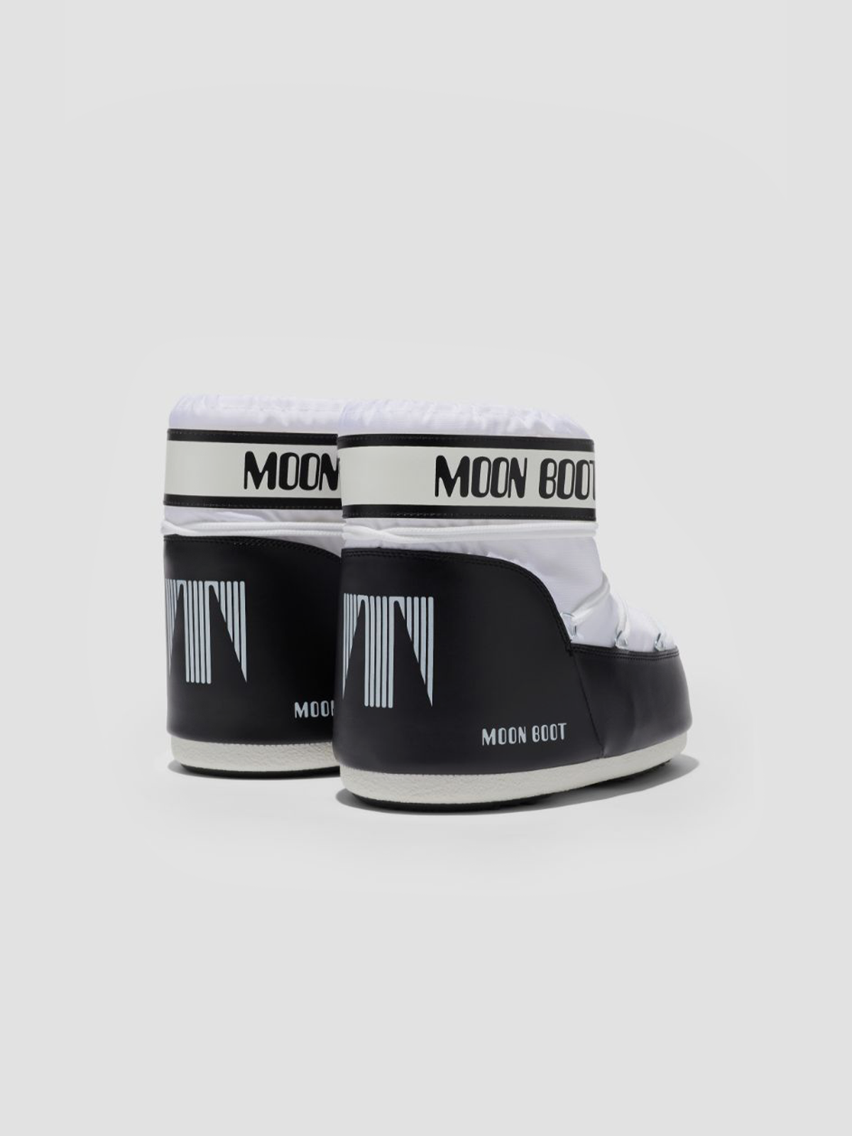 ICON LOW WHITE NYLON BOOTS