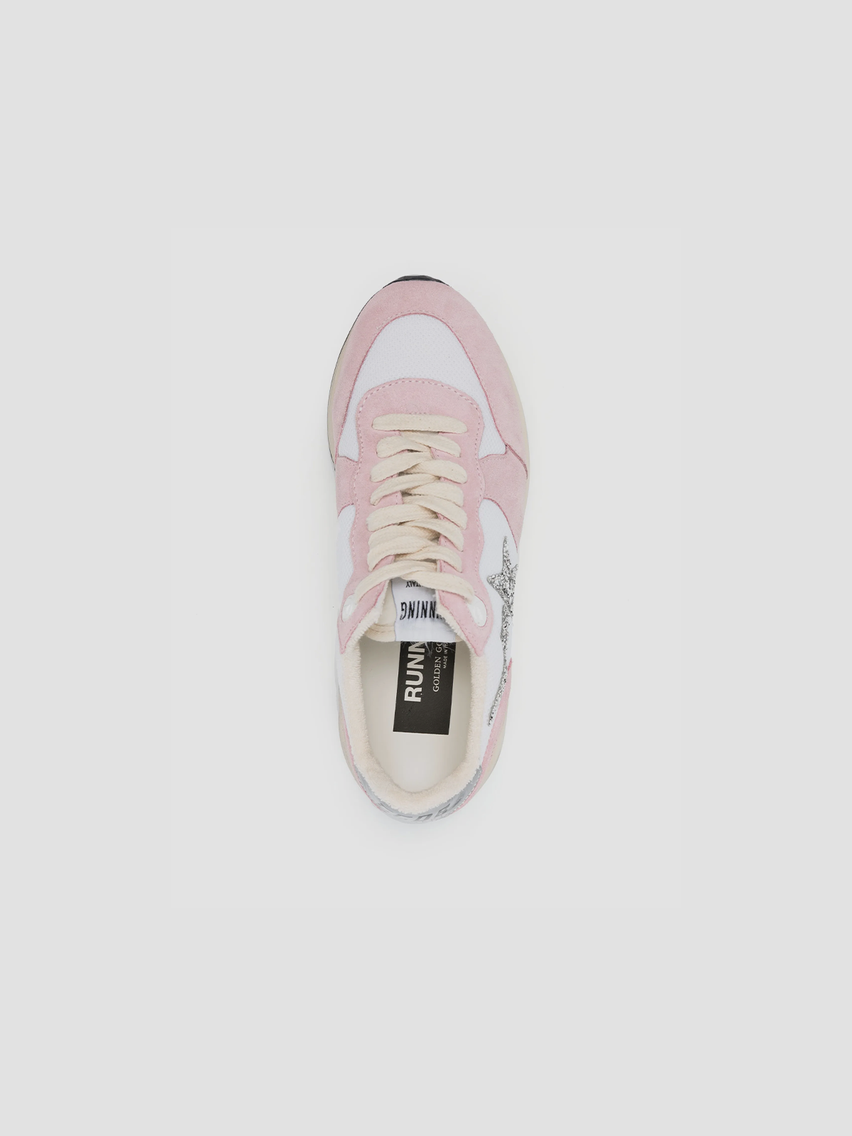 Pink Running-Sole suede sneakers