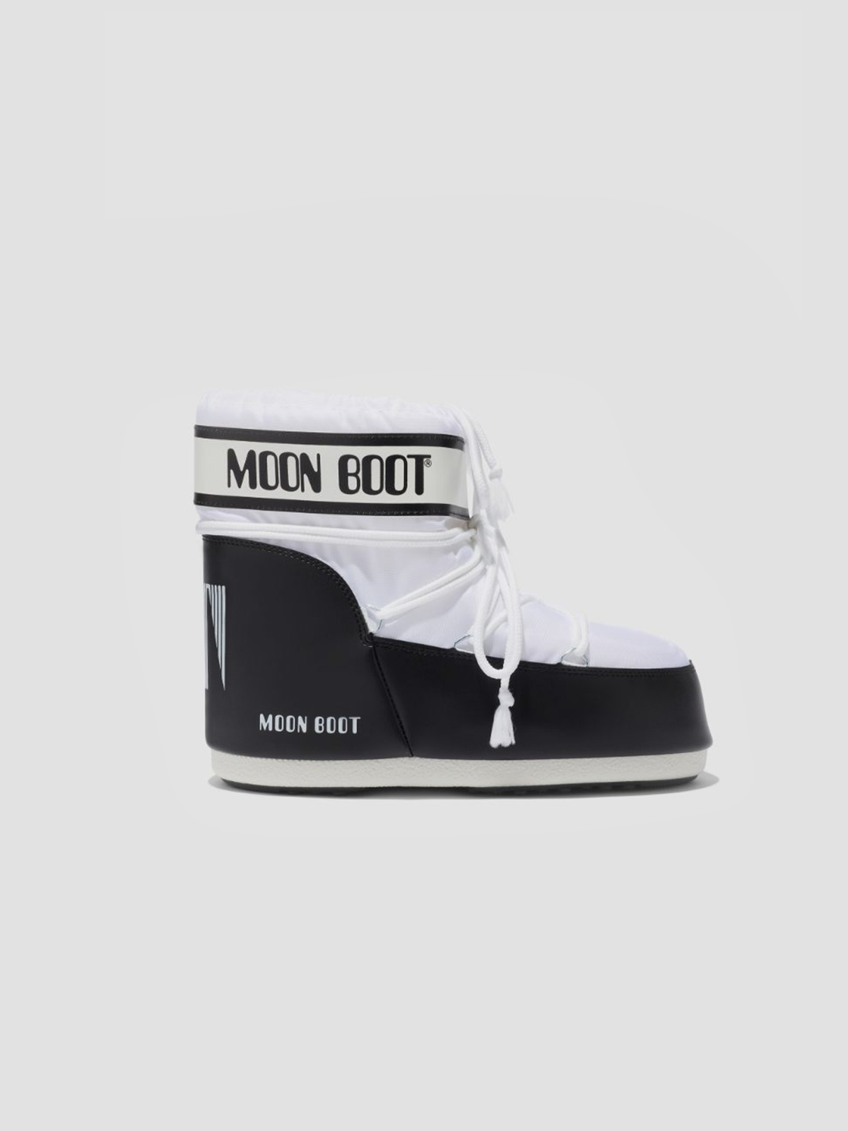 ICON LOW WHITE NYLON BOOTS