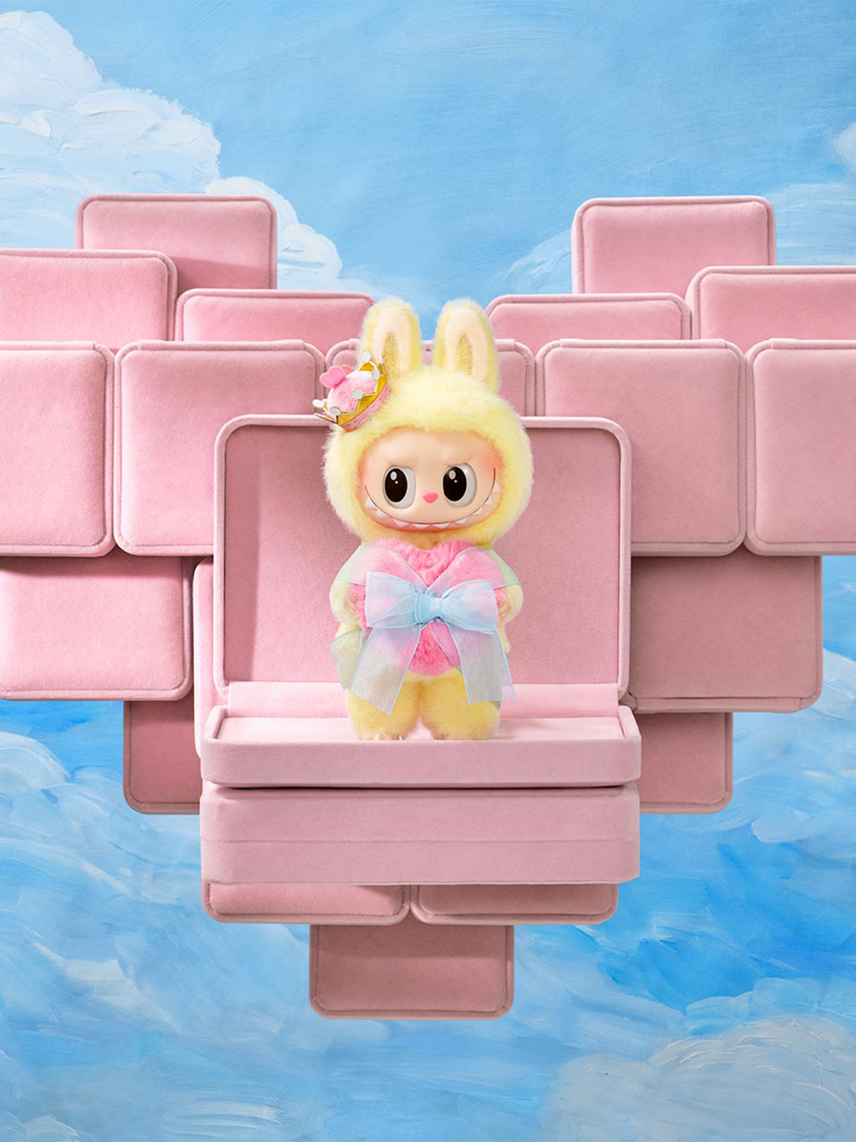 Labubu The Monsters Let's Checkmate Series Vinyl Plush Hanging Card