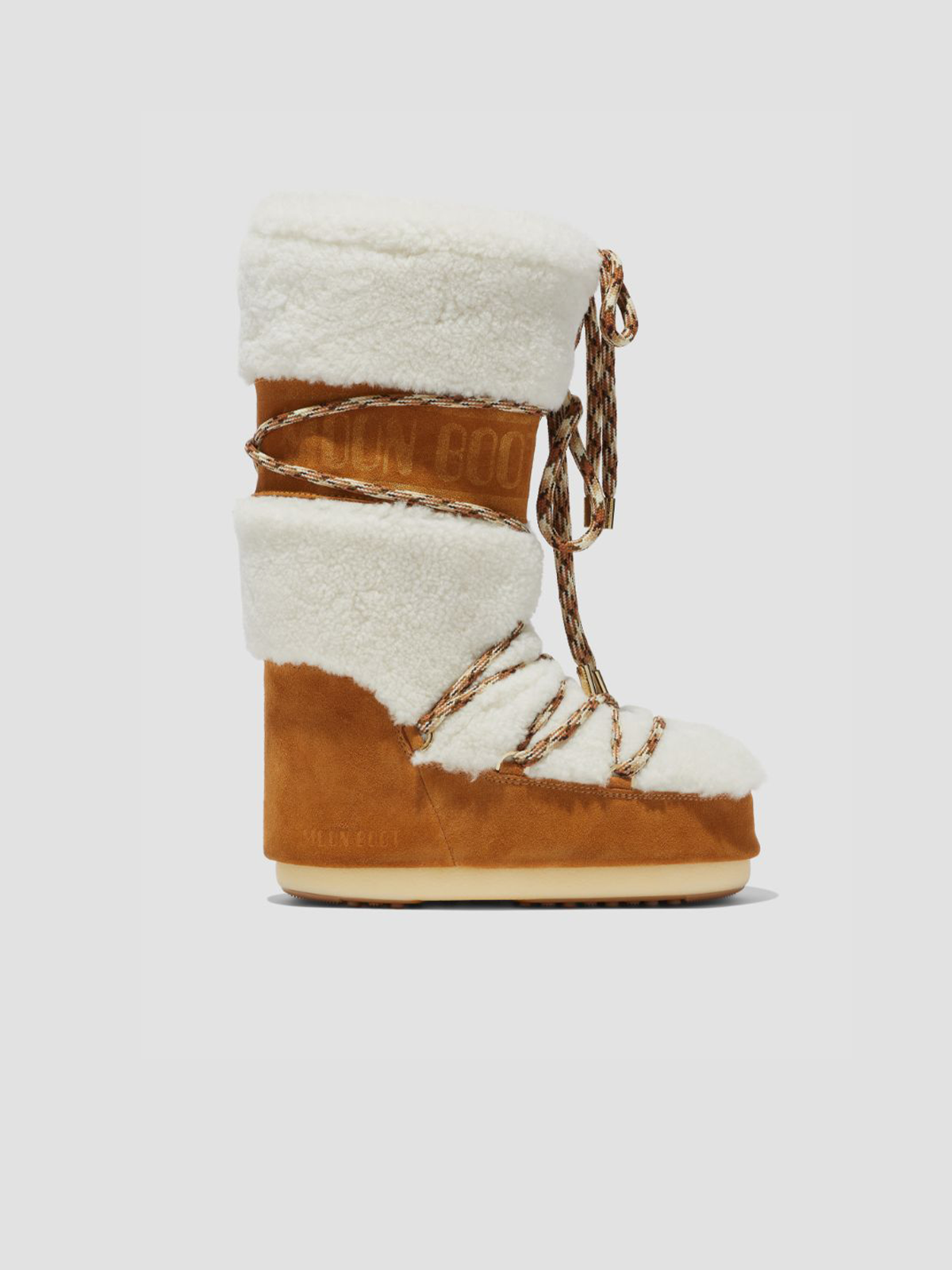 LAB69 ICON CREAM SHEARLING BOOTS