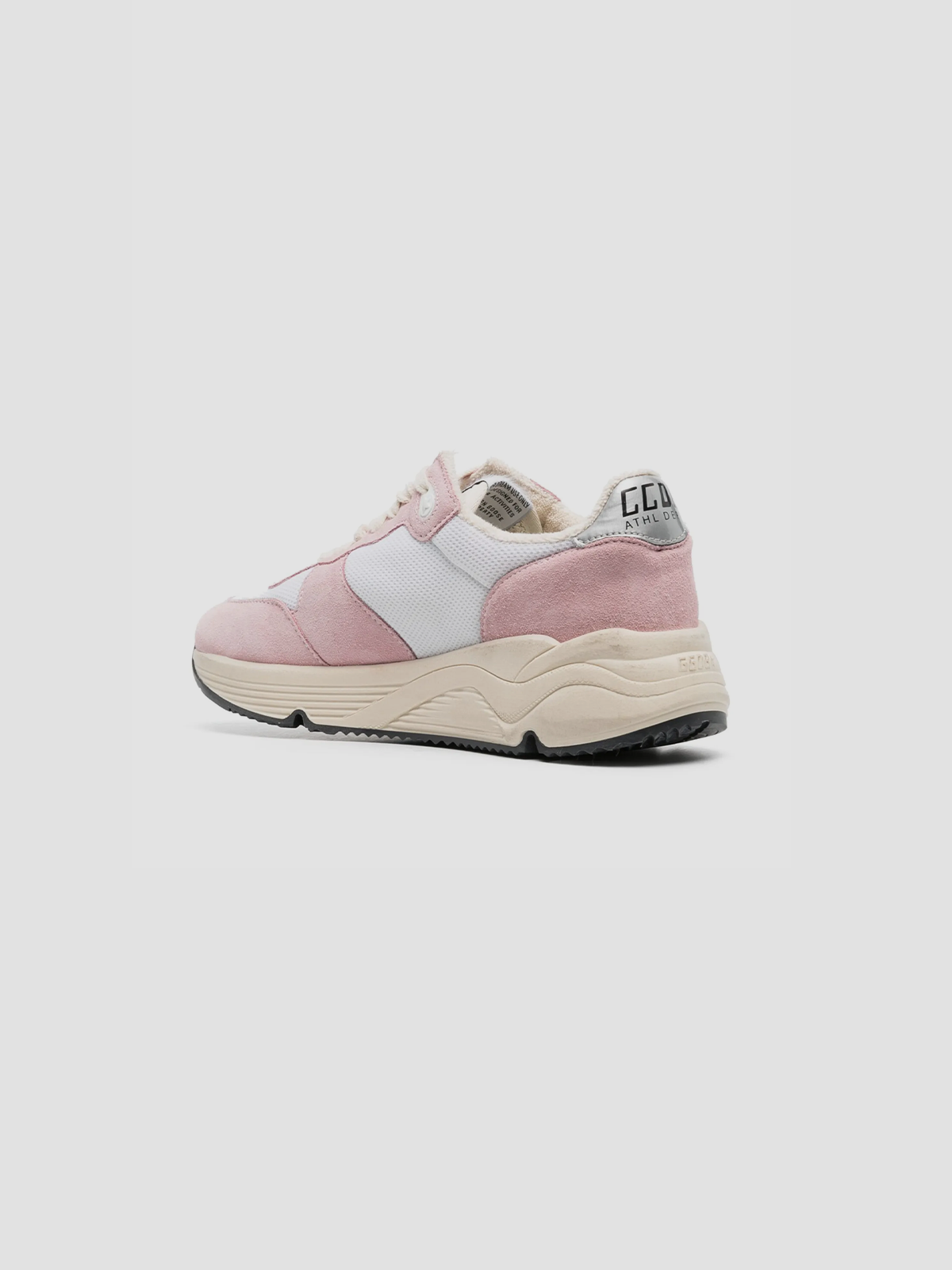 Pink Running-Sole suede sneakers