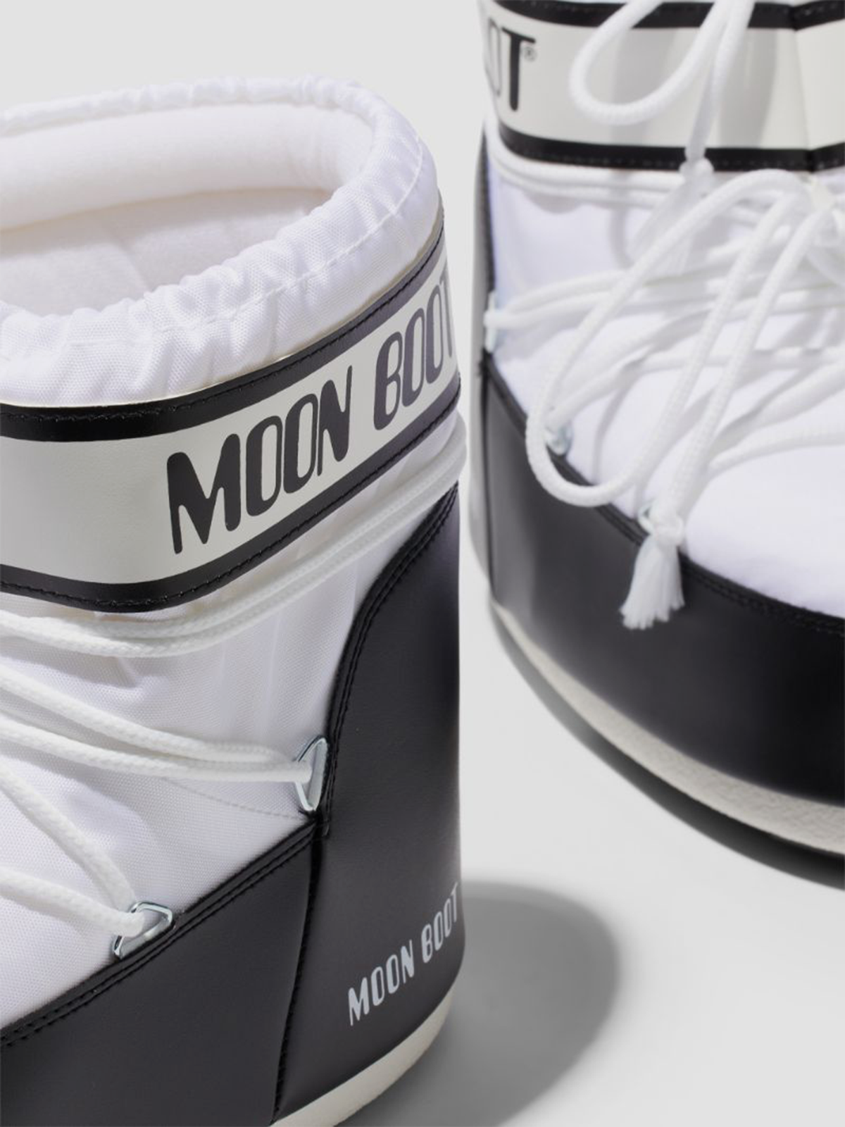 ICON LOW WHITE NYLON BOOTS