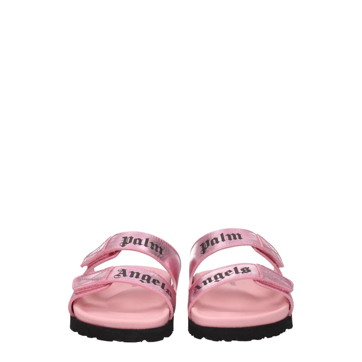 Pink Leather Slippers