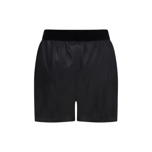 Black Silk Bermuda Shorts