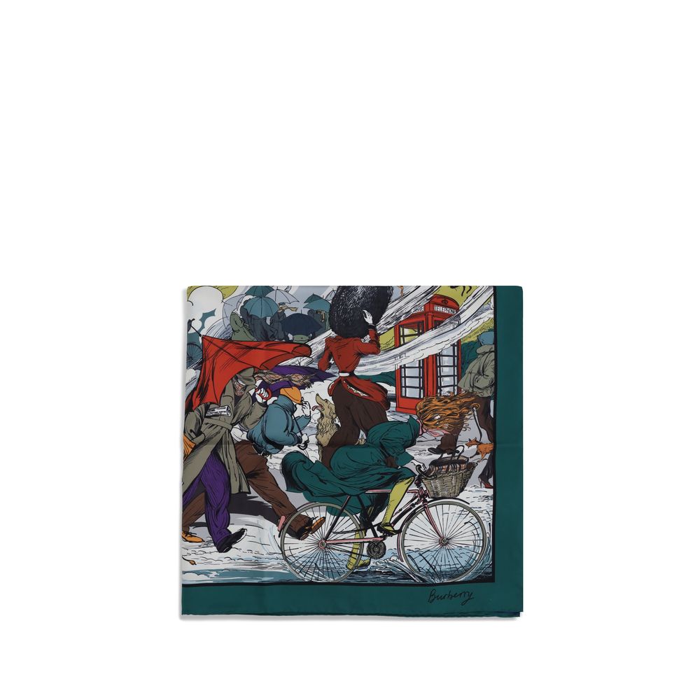 Multicolor Silk Scarf