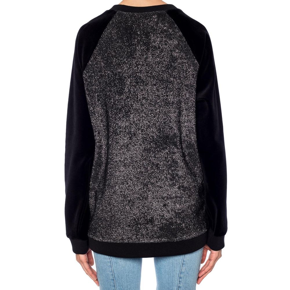 Black Elastane Sweatshirt