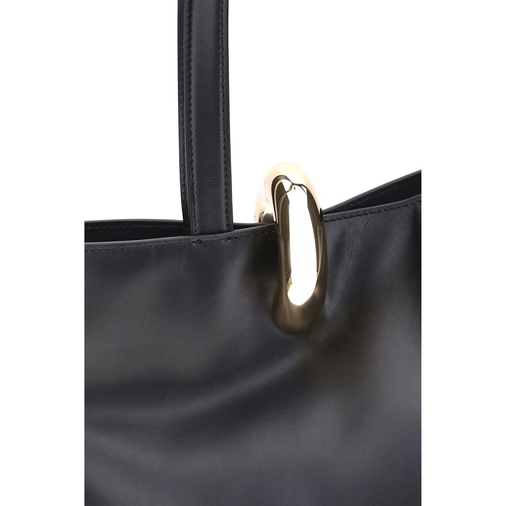 Black Calf Leather Bos Taurus Shoulder Bag