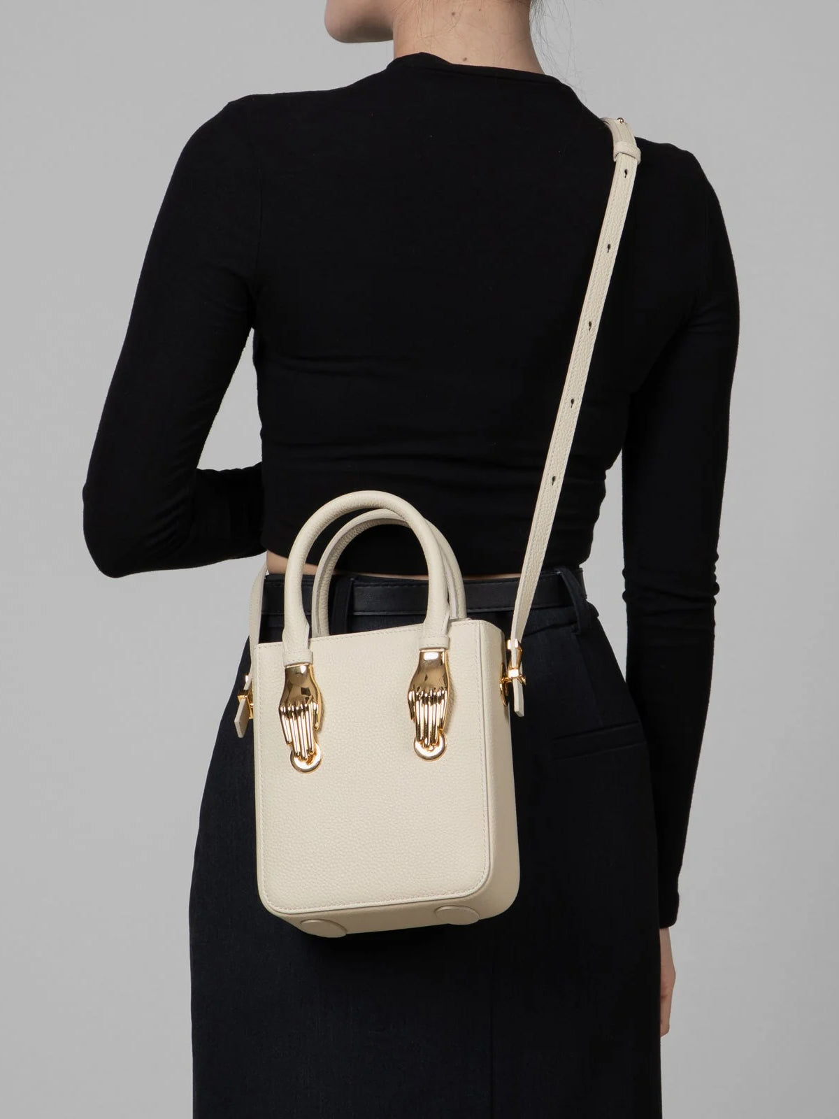 Golden Hands Leather Bag