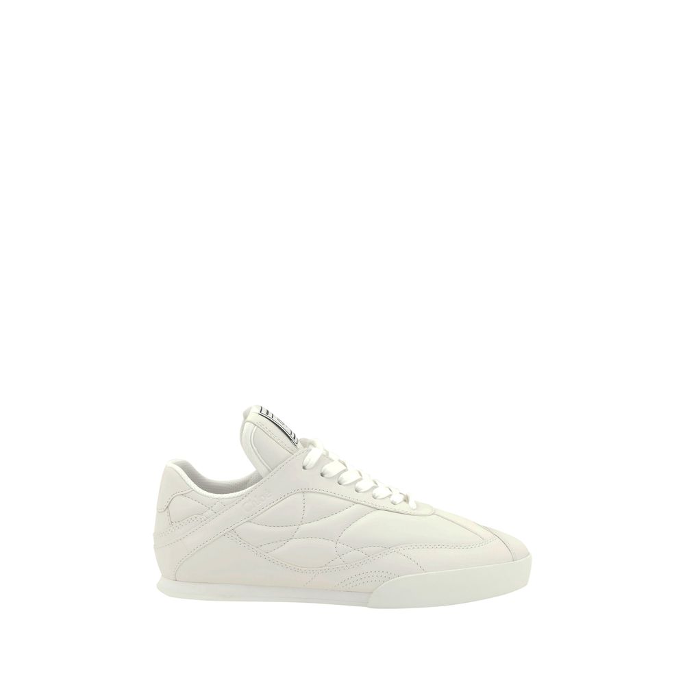 White Calf Leather Bos Taurus Low Top Sneakers