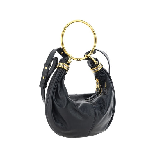 Black Calf Leather Bos Taurus Handbag