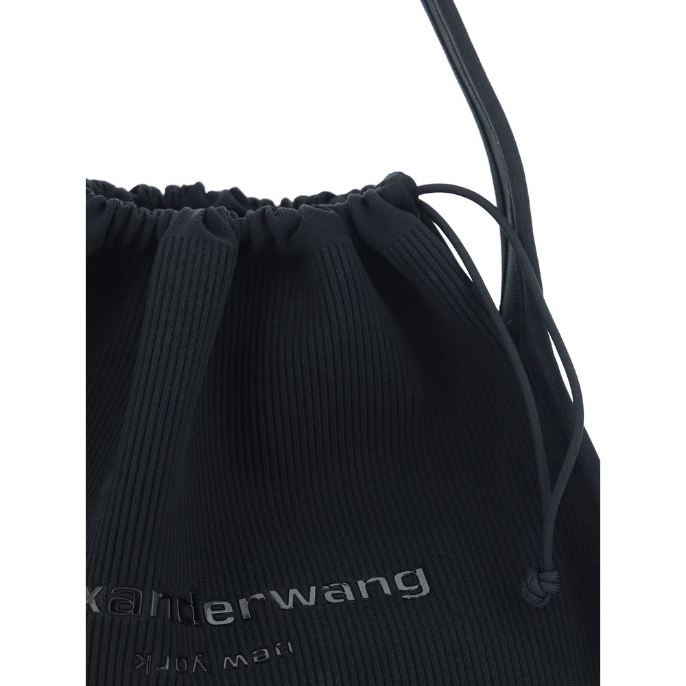 Black Polyester Handbag