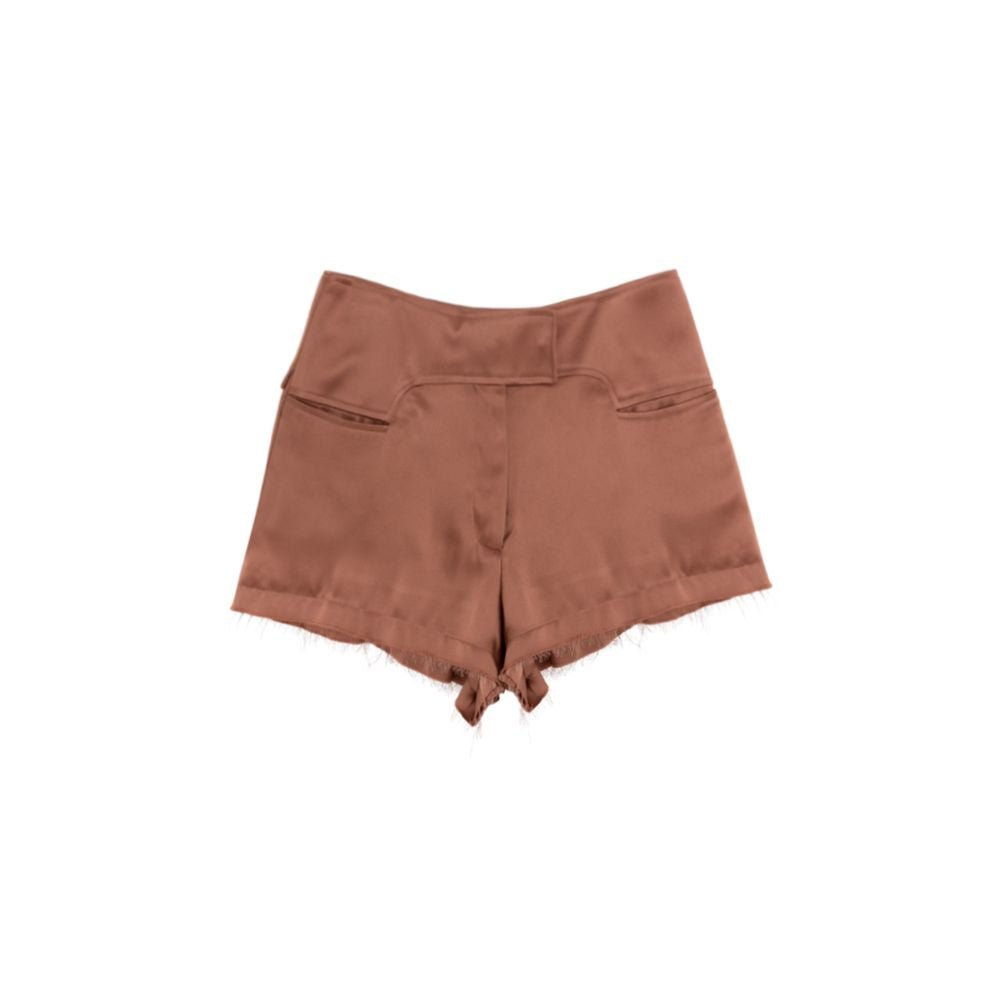 Pink Viscose Shorts