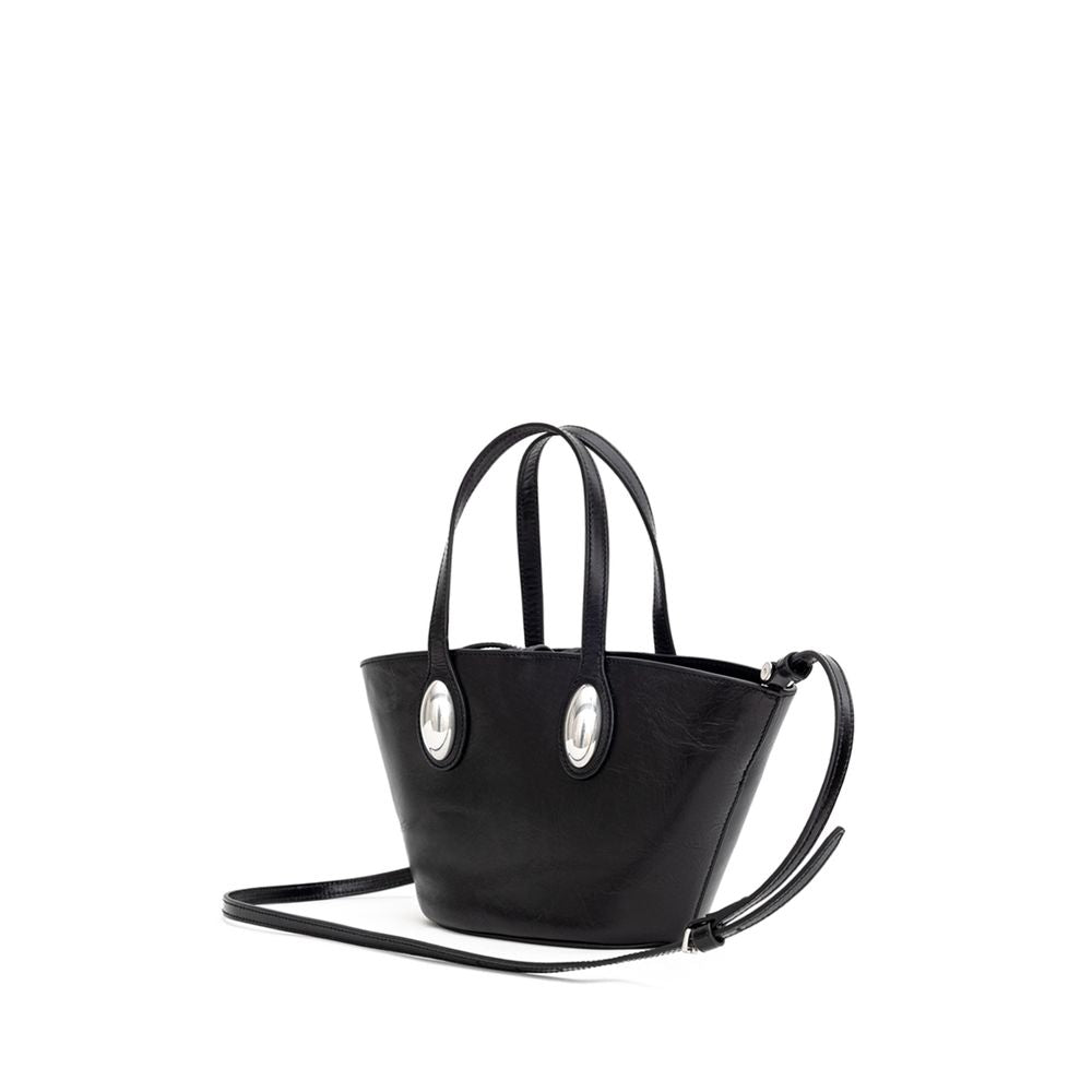 Black Leather Shoulder Bag