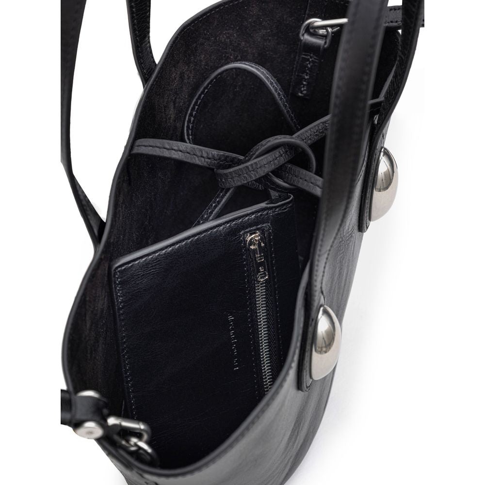 Black Leather Shoulder Bag