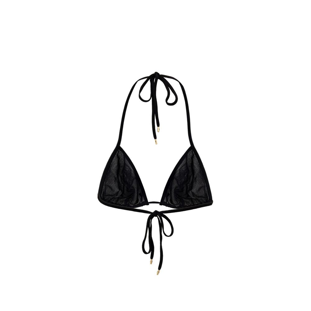 Black Viscose Bra