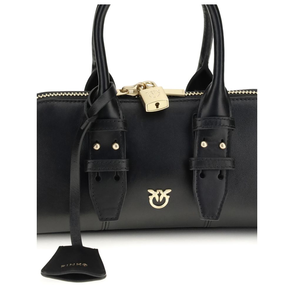 Black Calf Leather Bos Taurus Handbag