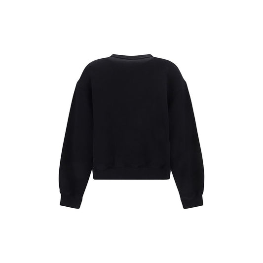 Black Cotton Sweatshirt