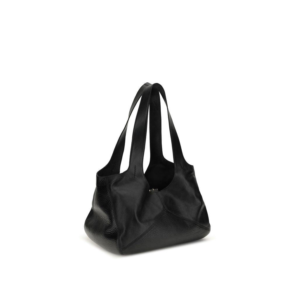 Black Calf Leather Bos Taurus Shoulder Bag