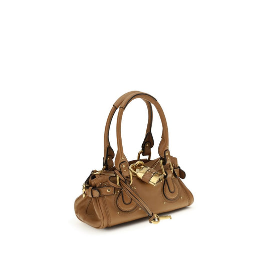 Beige Calf Leather Bos Taurus Shoulder Bag