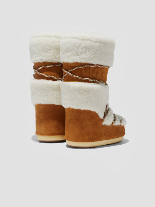LAB69 ICON CREAM SHEARLING BOOTS