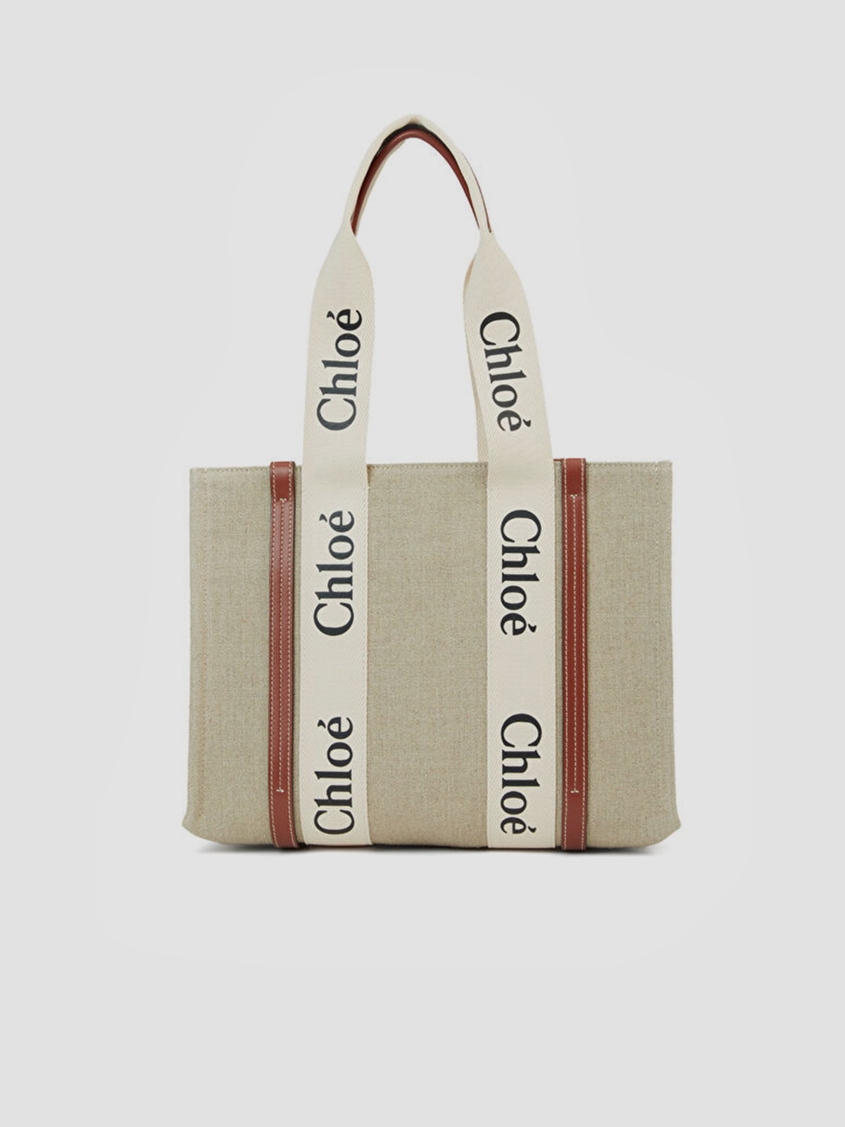 Woody tote bag in linen