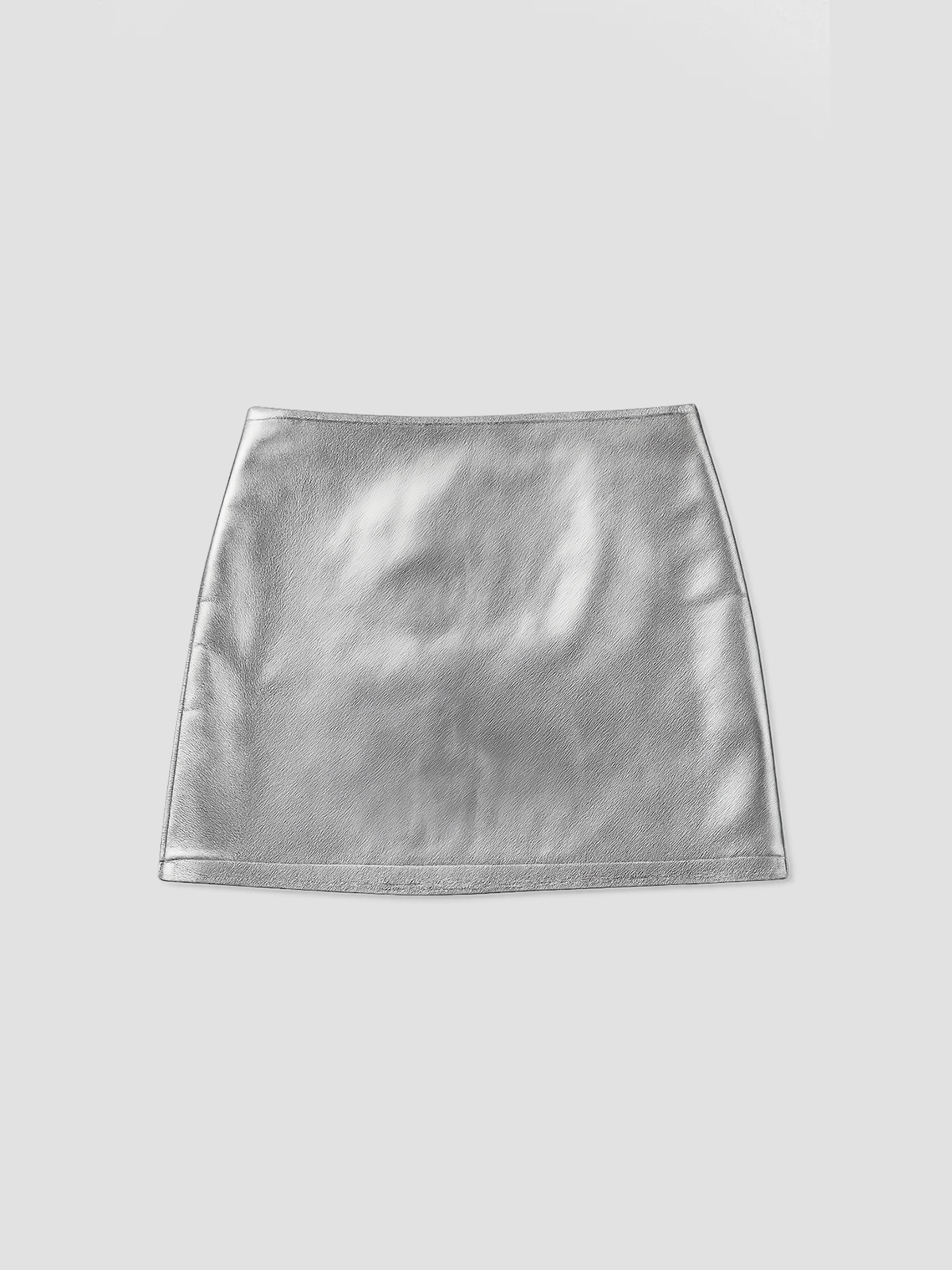 Davenzarry Hot Pink Crop & Metallic Silver Mini Skirt Set