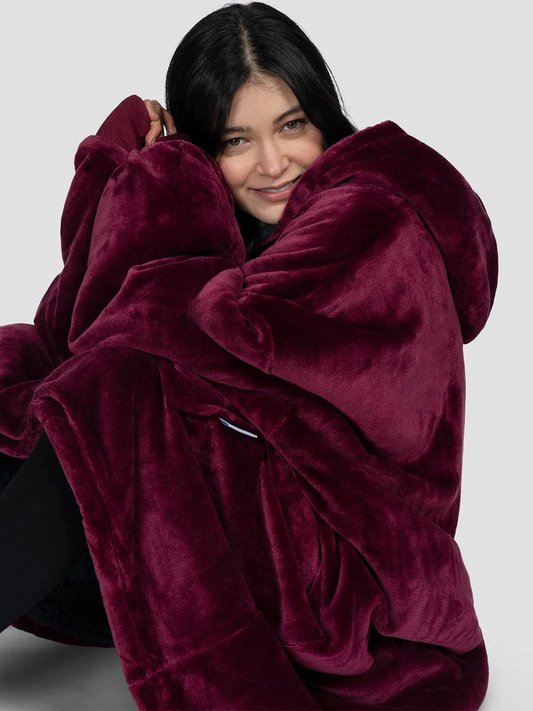 Blanket Hoodie Burgundy