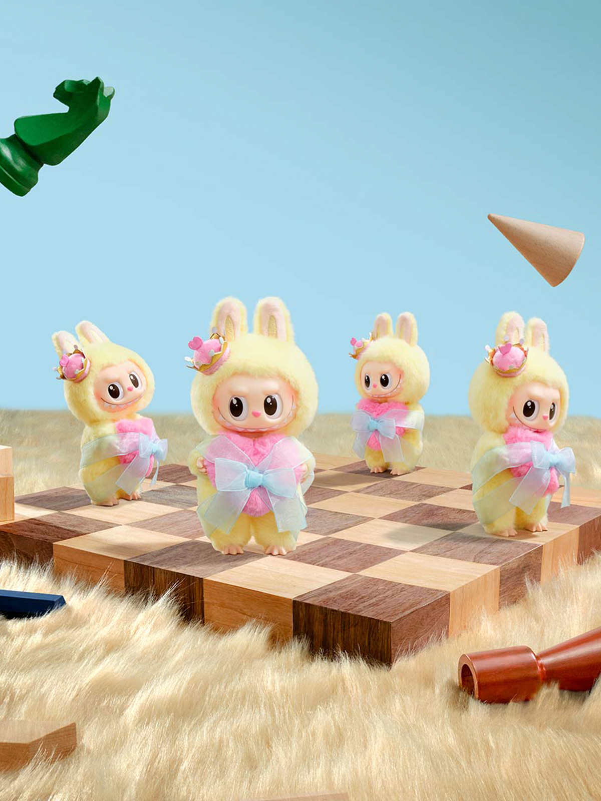 Labubu The Monsters Let's Checkmate Series Vinyl Plush Hanging Card
