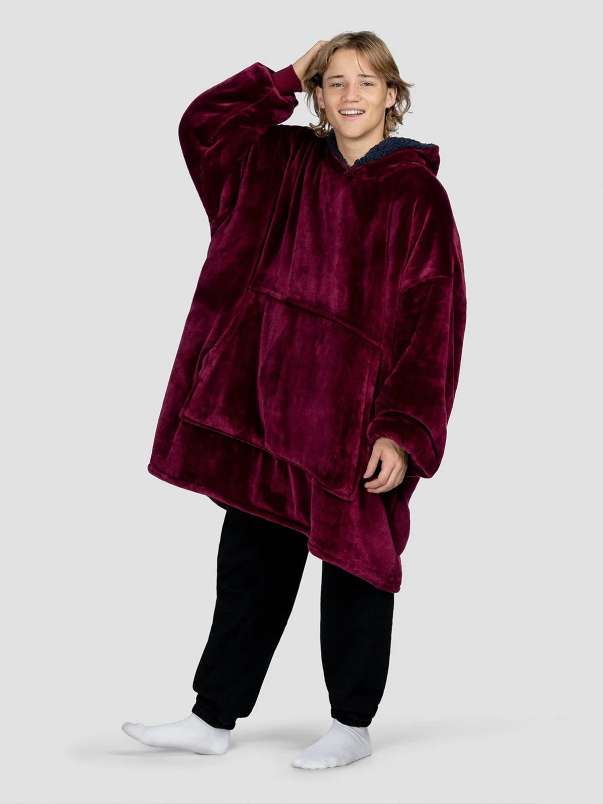 Blanket Hoodie Burgundy