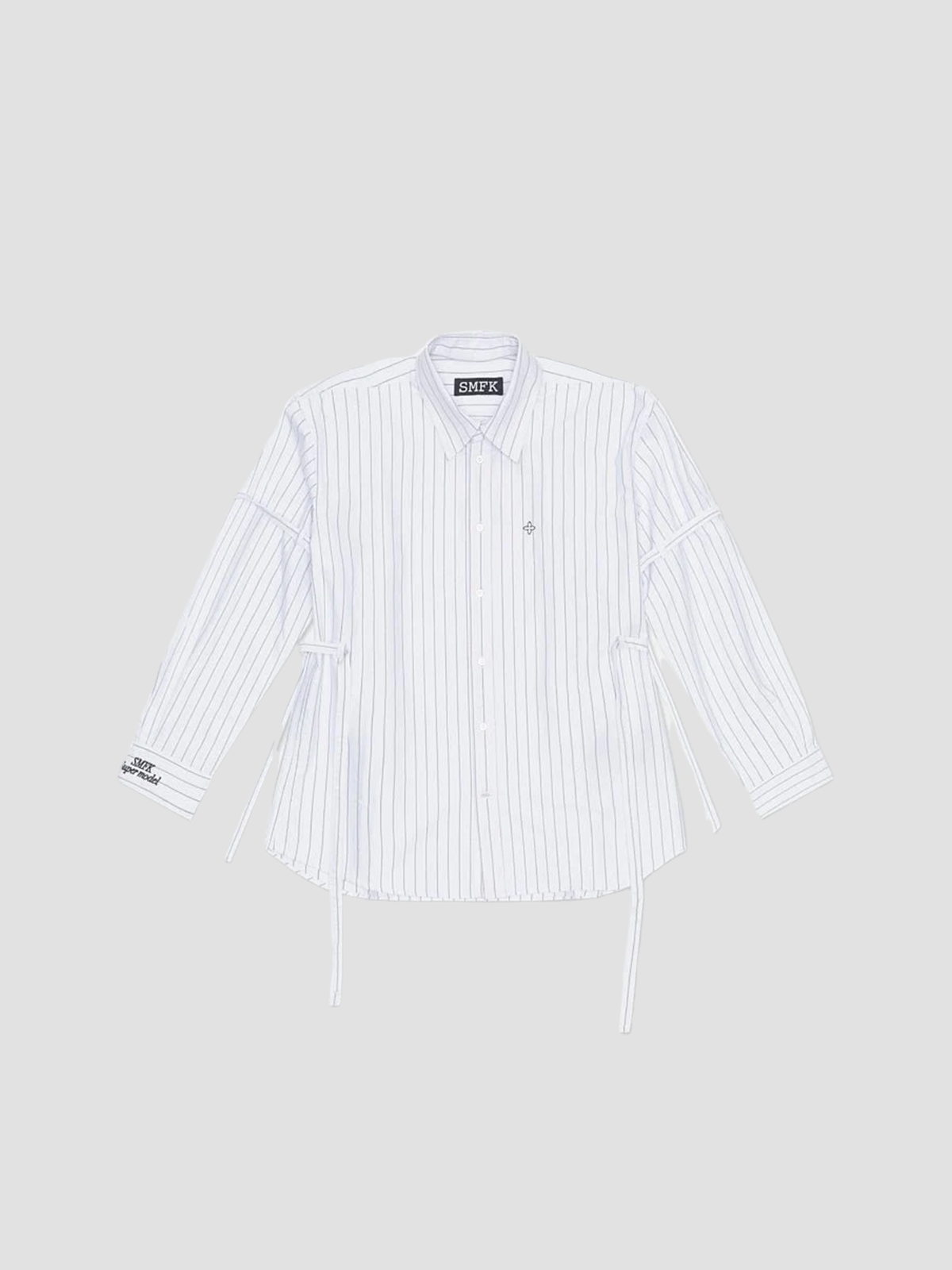 VINTAGE COLLEGE STRIPED SHIRT WHITE