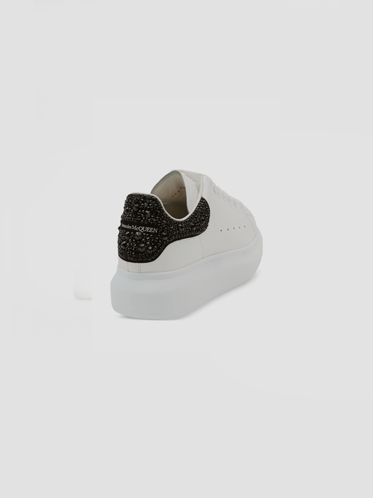 Oversize crystal-embellished platform sneakers