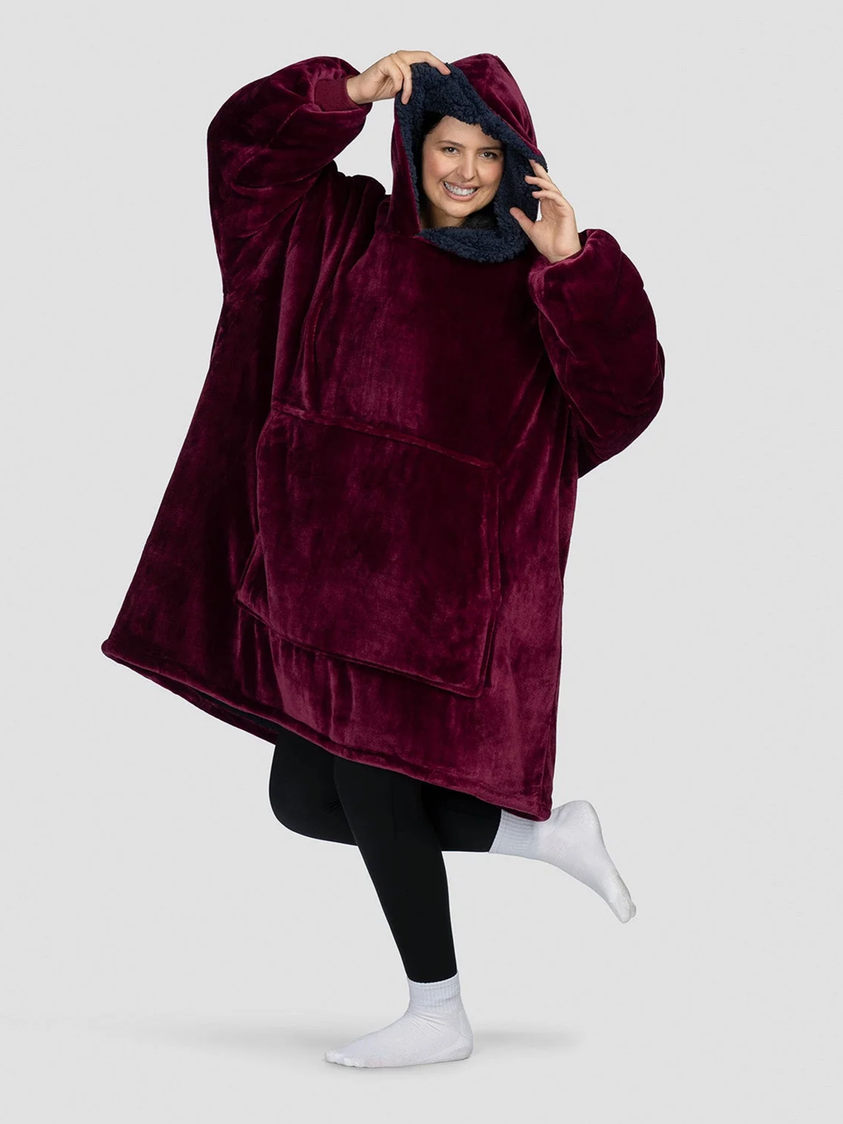 Blanket Hoodie Burgundy