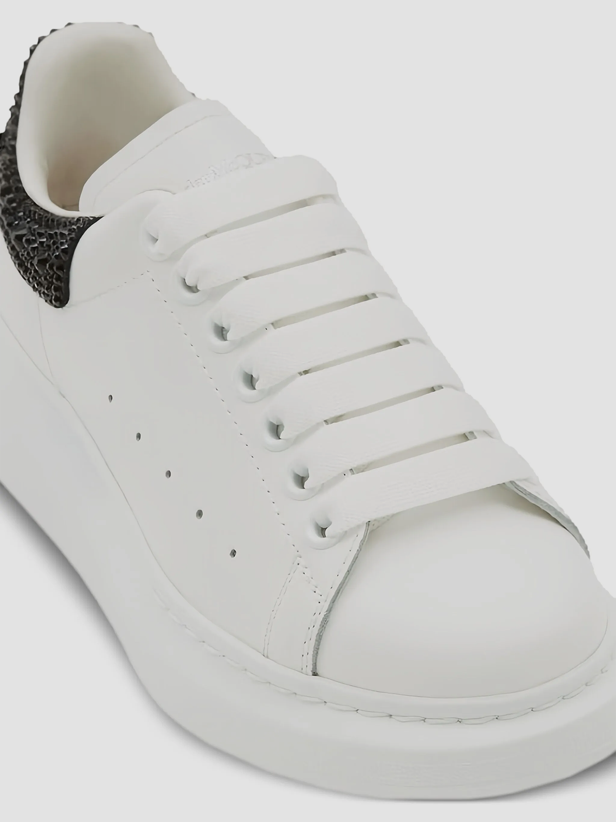 Oversize crystal-embellished platform sneakers
