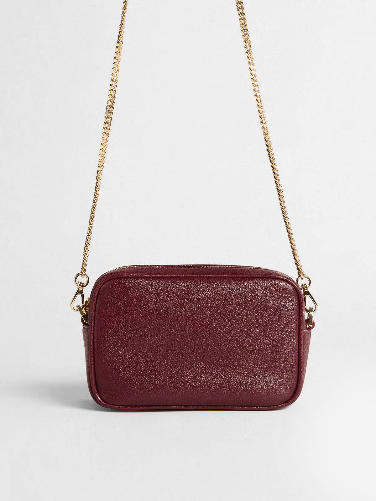 Mini Star Bag in wine-red leather with tone-on-tone star