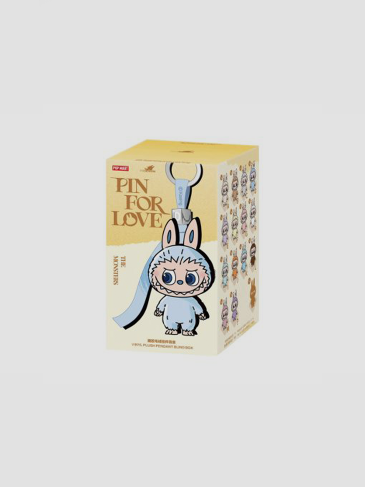 Labubu The Monsters Pin for Love Series-Vinyl Plush Pendant Blind Box (N-Z)