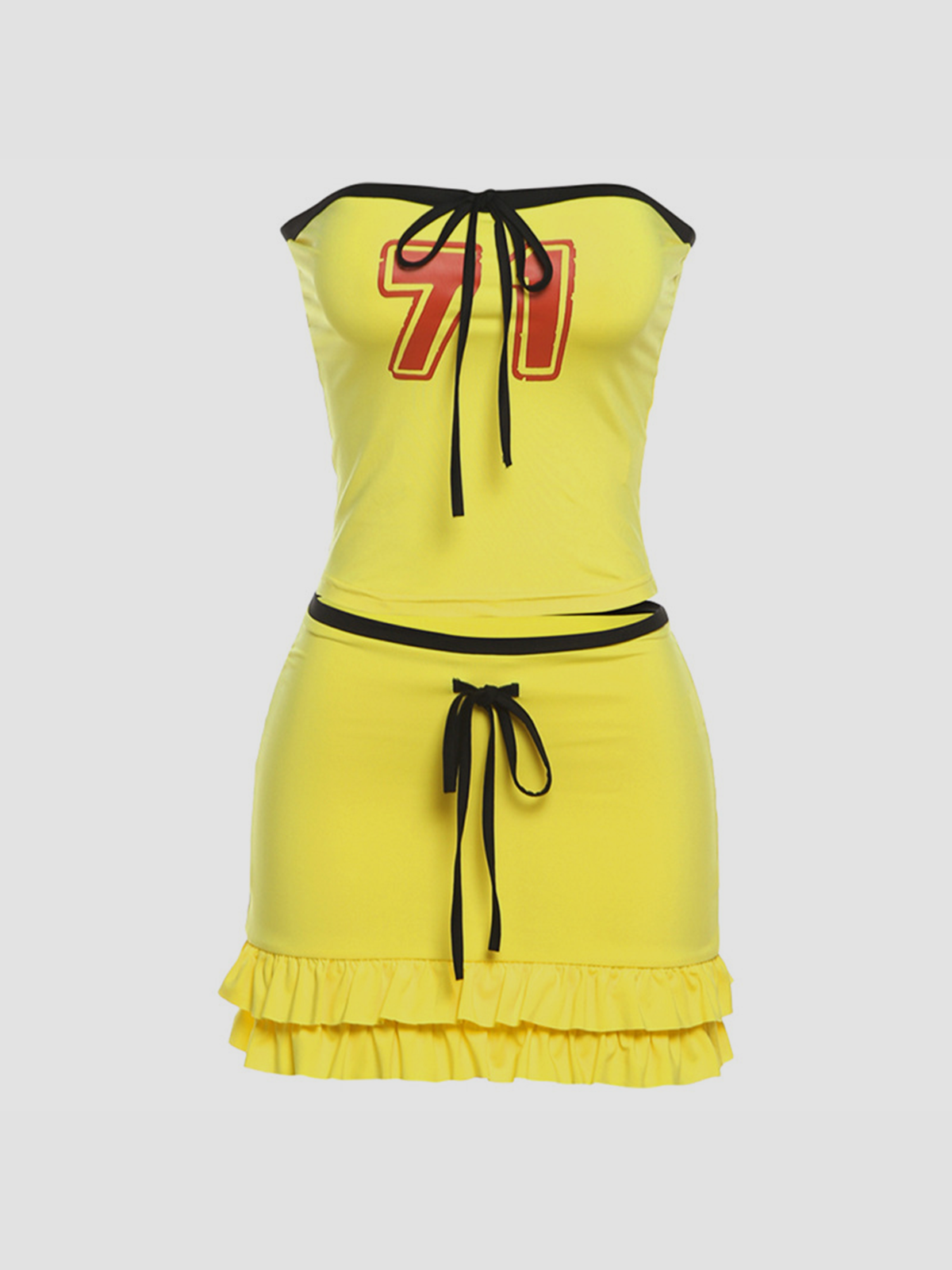 71 Yellow Dress and Skirt