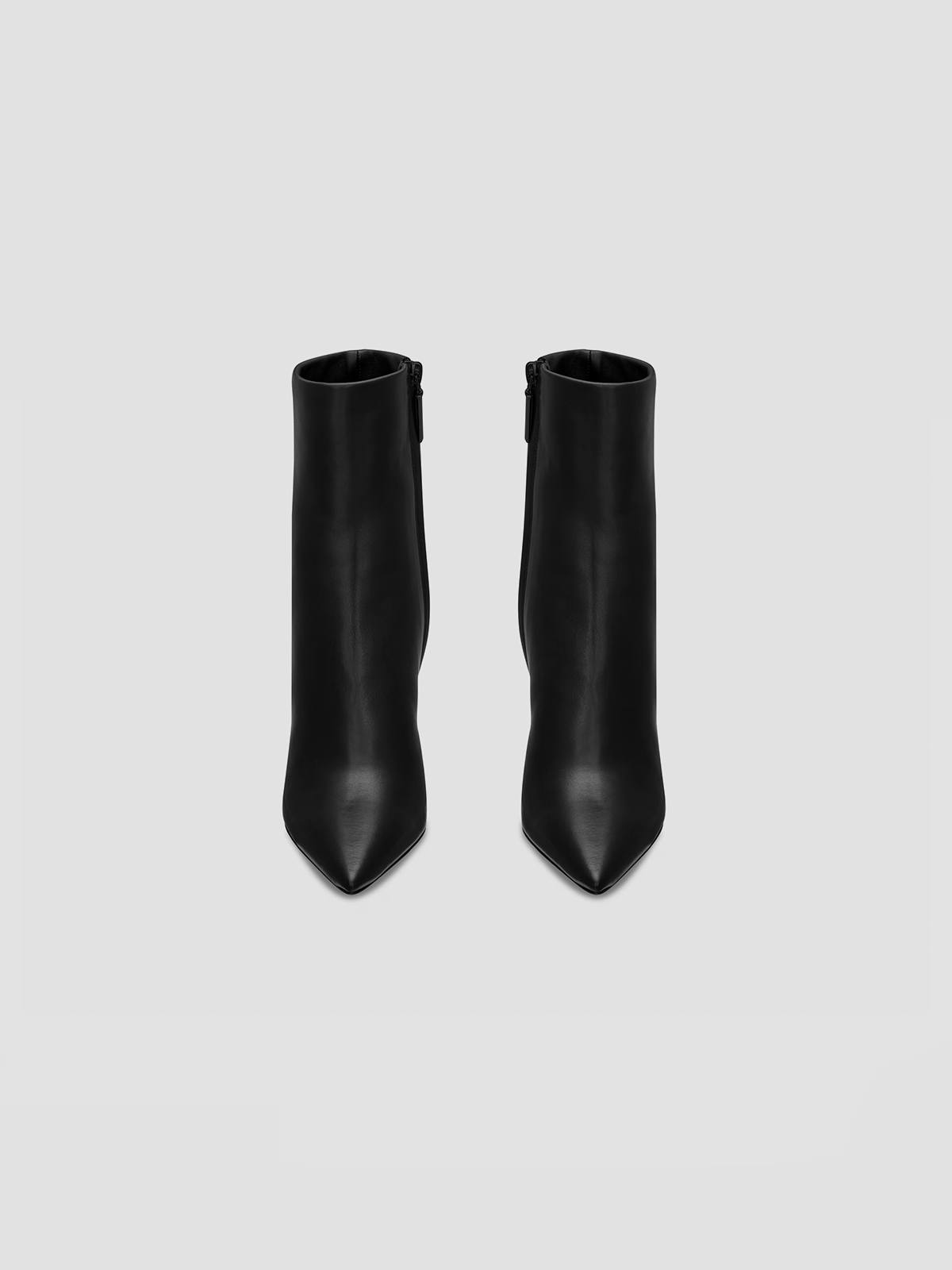 OPYUM BLACK BOOTIES IN LEATHER