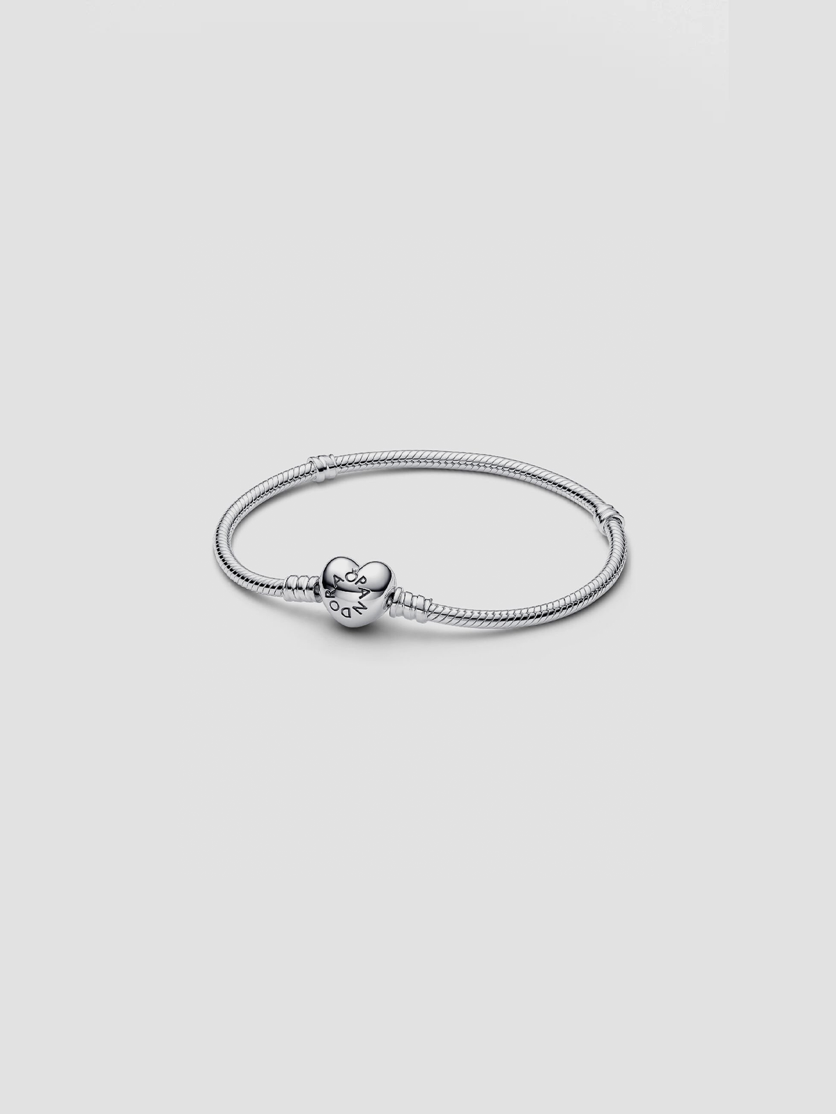 Pandora Moments Heart Clasp Snake Chain Bracelet