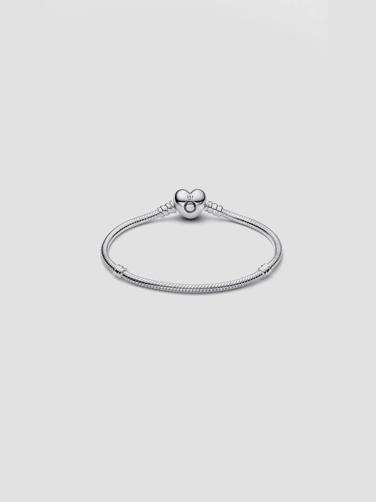 Pandora Moments Heart Clasp Snake Chain Bracelet