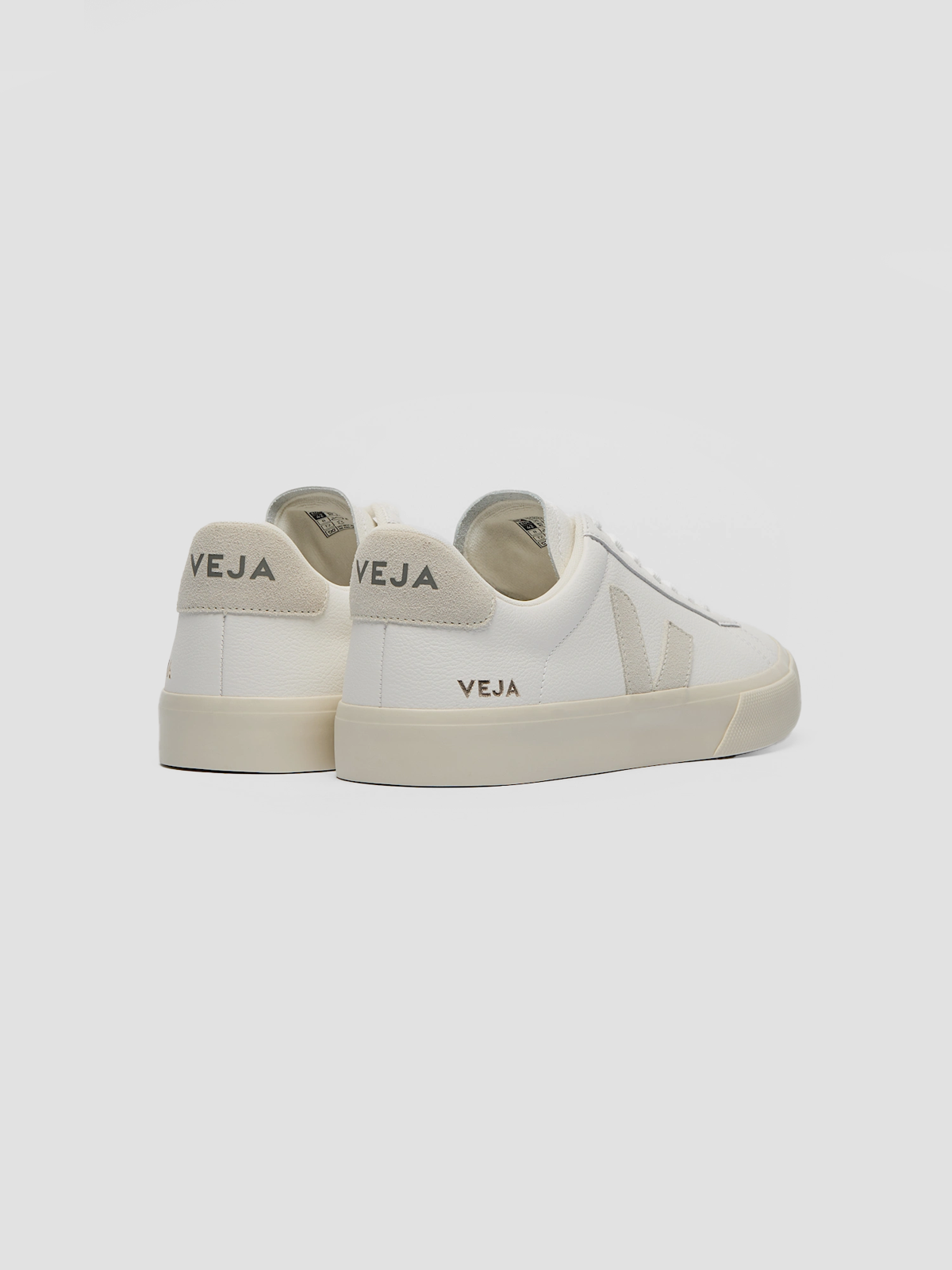 Veja campo leather white natural
