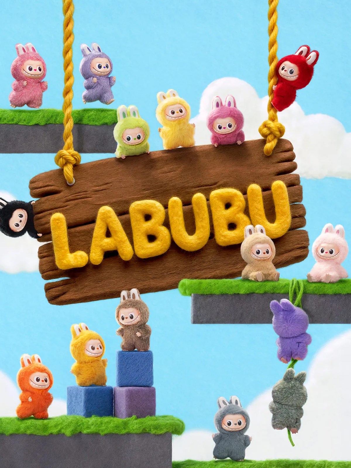 Labubu The Monsters Pin for Love Series-Vinyl Plush Pendant Blind Box (A-M)