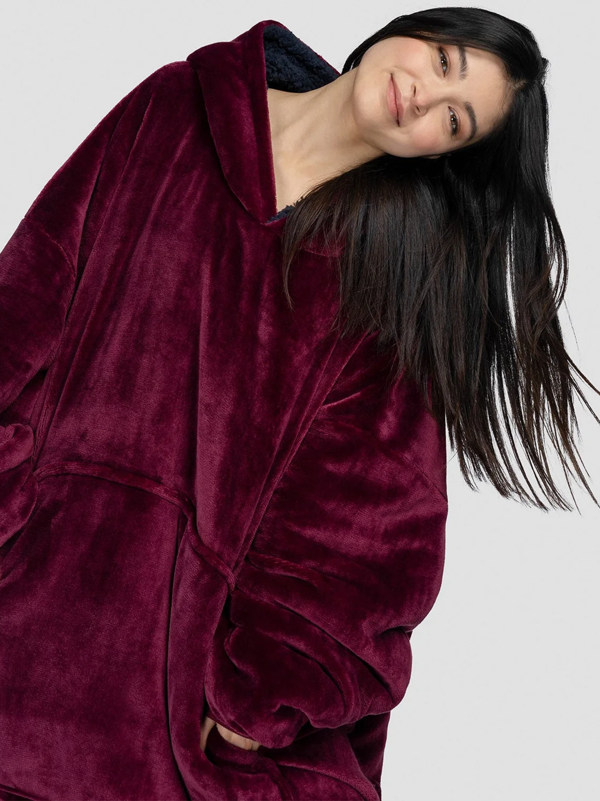 Blanket Hoodie Burgundy