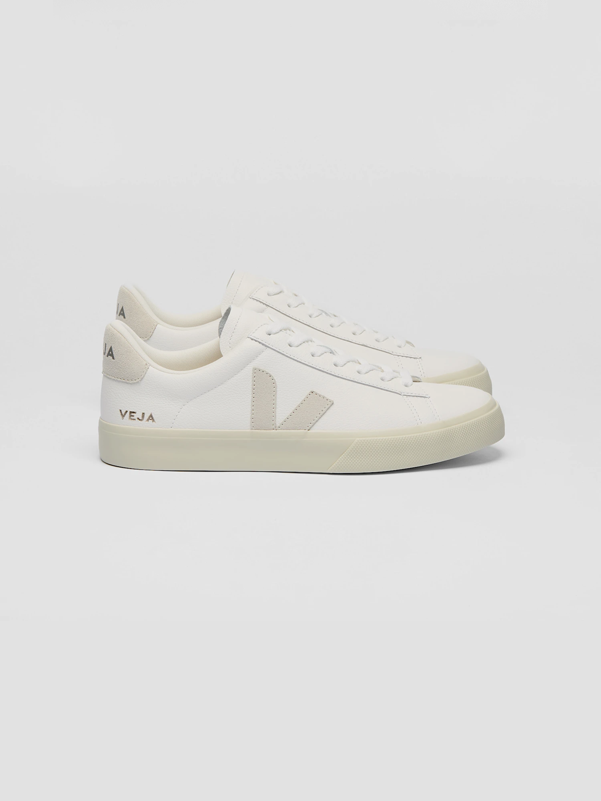 Veja campo leather white natural