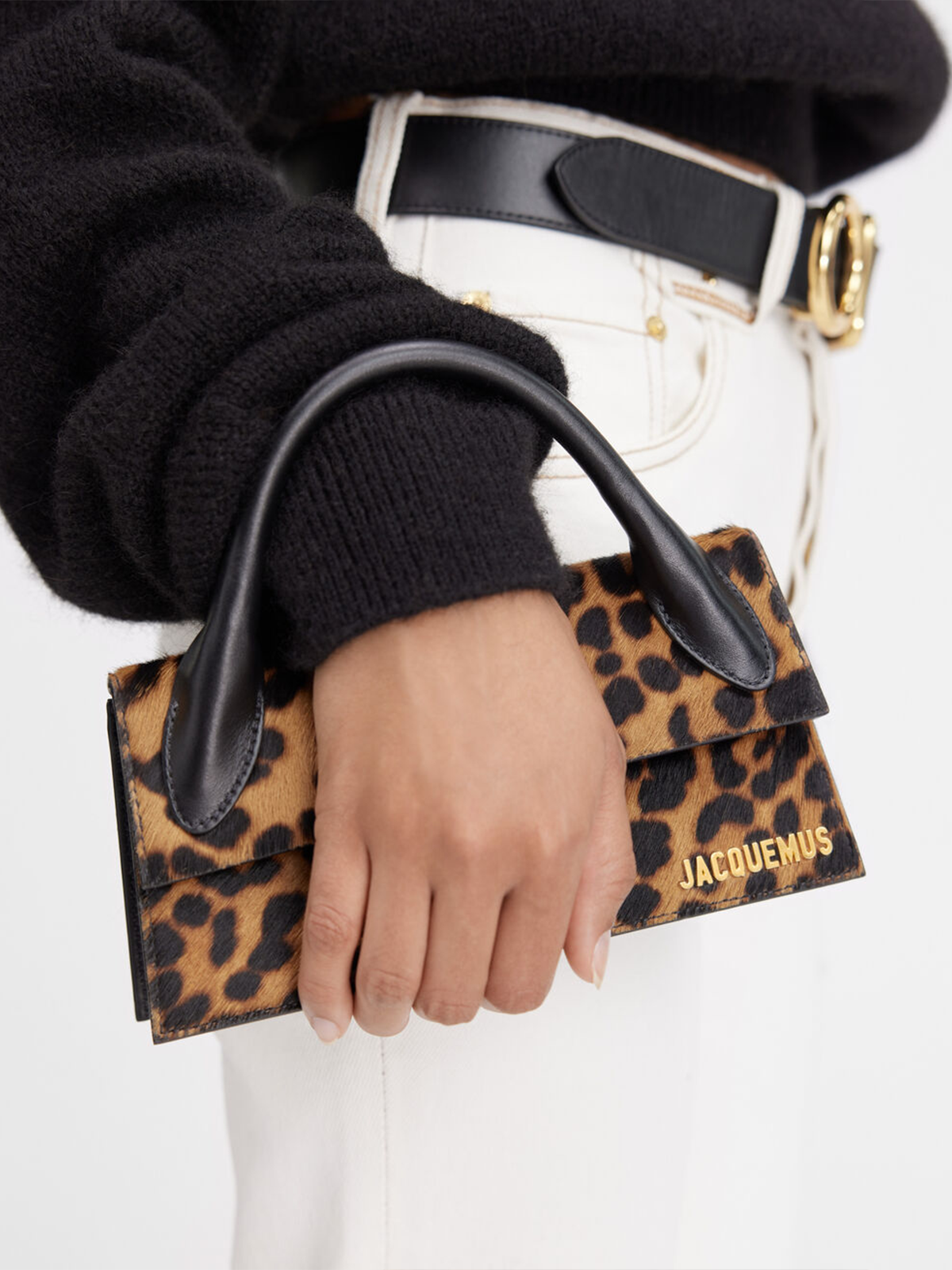 Jacquemus The long Chiquito Leopard Bag